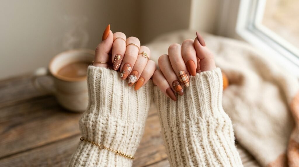 Metallic Copper Nails