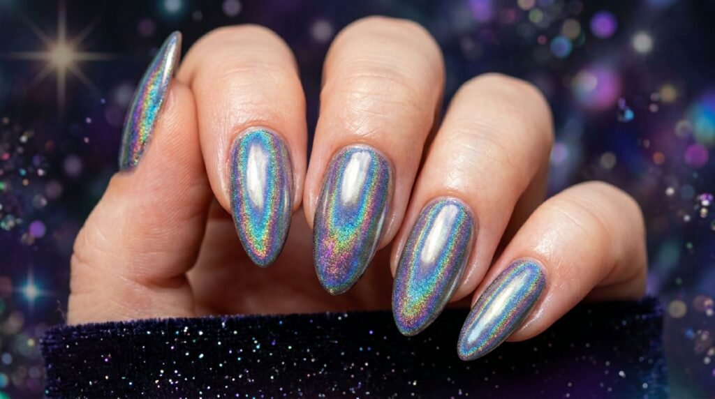 Opalescent Glass Nails