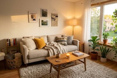 How to Create a Cozy Living Room in a Small Apartment (Without Spending a Fortune)