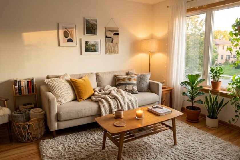 How to Create a Cozy Living Room in a Small Apartment (Without Spending a Fortune)