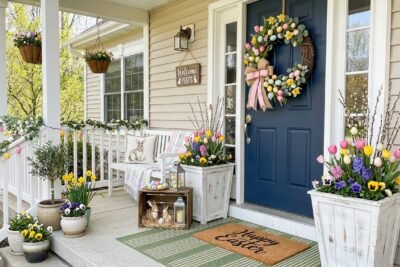 25 Stunning Outdoor Easter Decorations for Porch That’ll Make Your Neighbors Jealous
