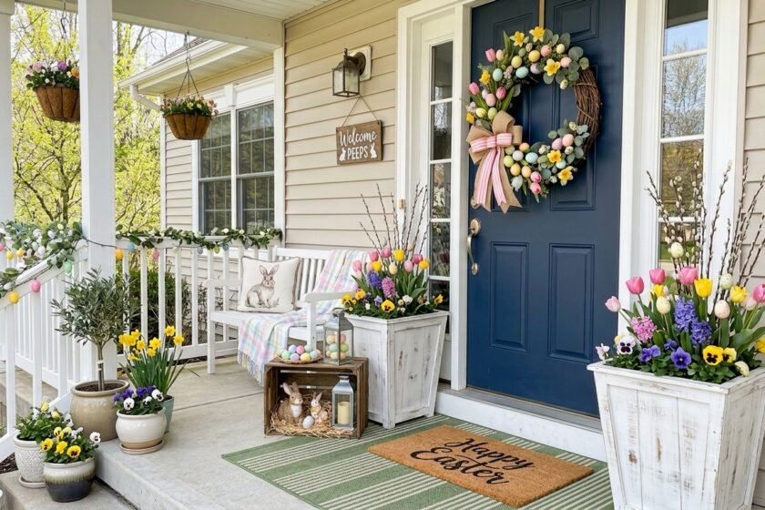 25 Stunning Outdoor Easter Decorations for Porch That’ll Make Your Neighbors Jealous