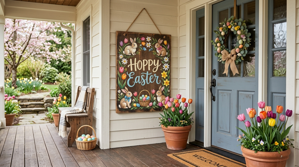 25 Stunning Outdoor Easter Decorations for Porch That’ll Make Your Neighbors Jealous