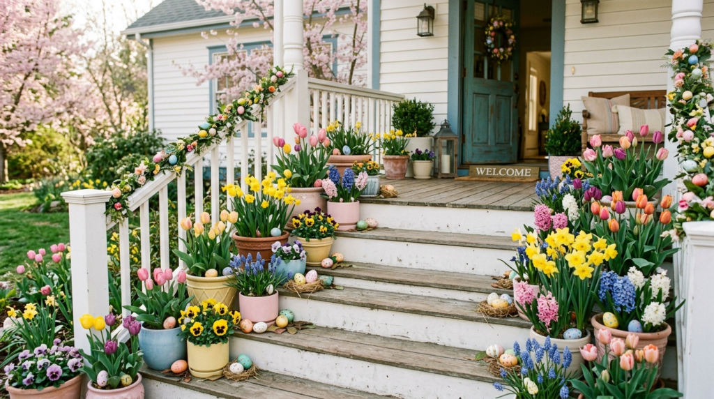 25 Stunning Outdoor Easter Decorations for Porch That’ll Make Your Neighbors Jealous