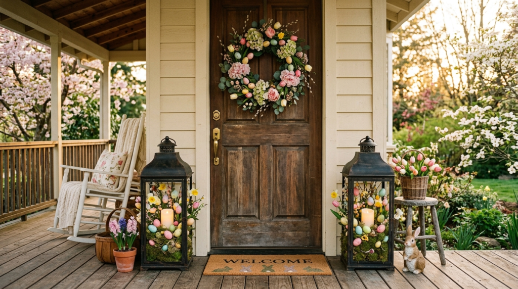 25 Stunning Outdoor Easter Decorations for Porch That ll Make Your Neighbors Jealous