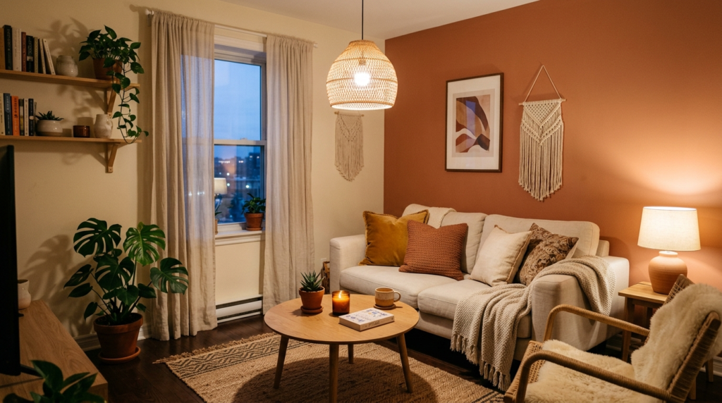 How to Create a Cozy Living Room in a Small Apartment (Without Spending a Fortune)