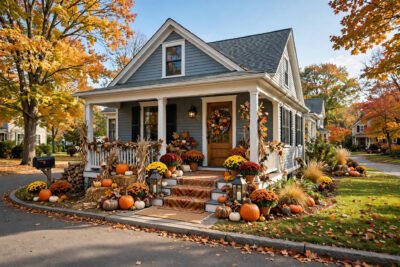Fall Porch Decor Ideas 2026: Pumpkins, Mums & More