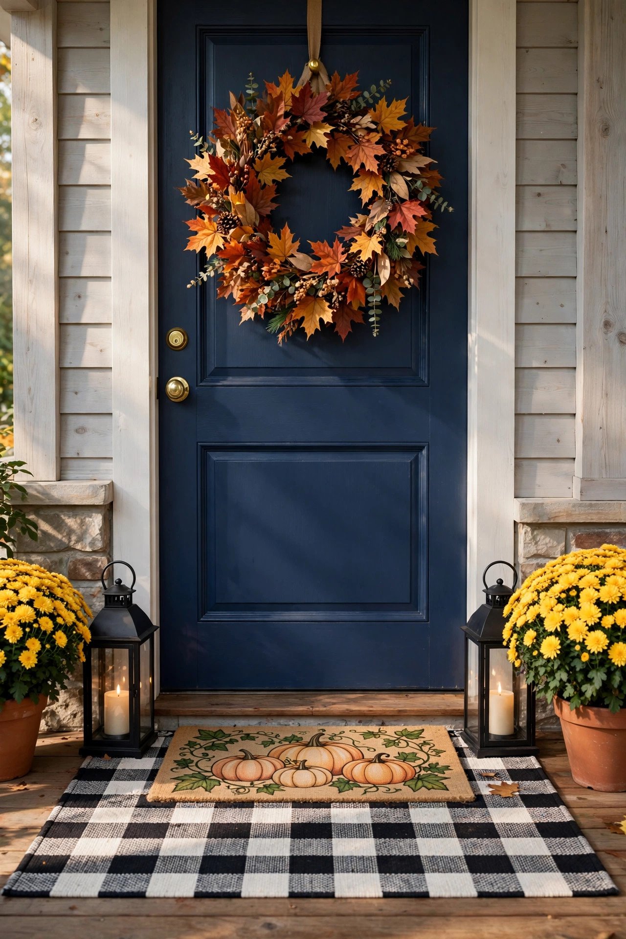 Layered Doormats: The 30-Second Fall Porch Upgrade