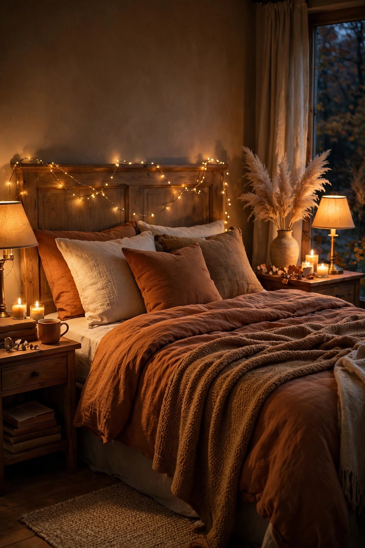 Warm Lighting Tricks for a Cozy Fall Bedroom Glow