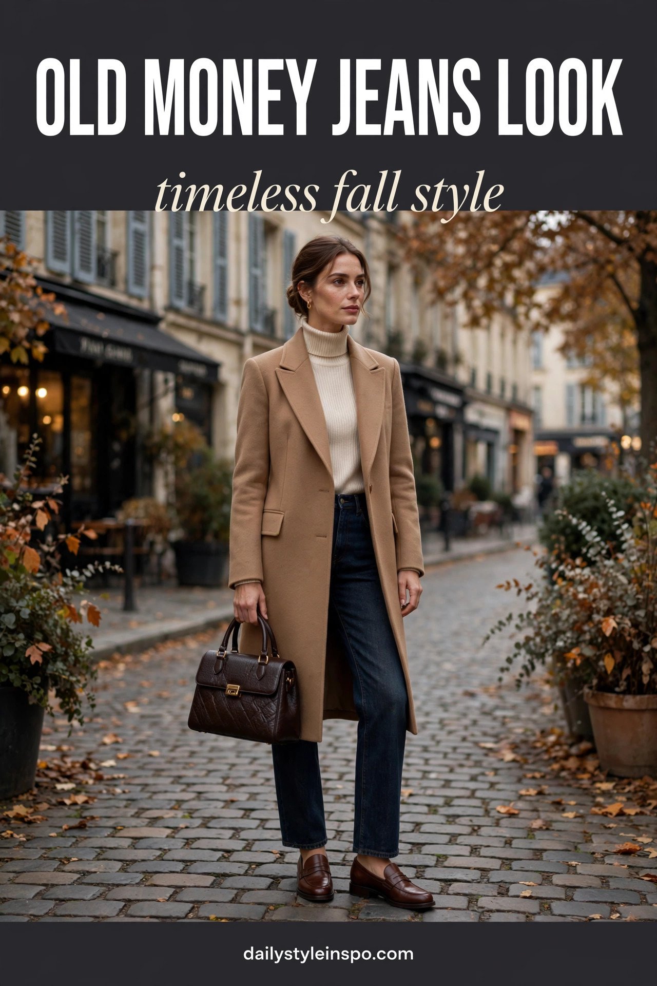 Old Money Style Jeans Outfit: Neutral Fashion for Fall