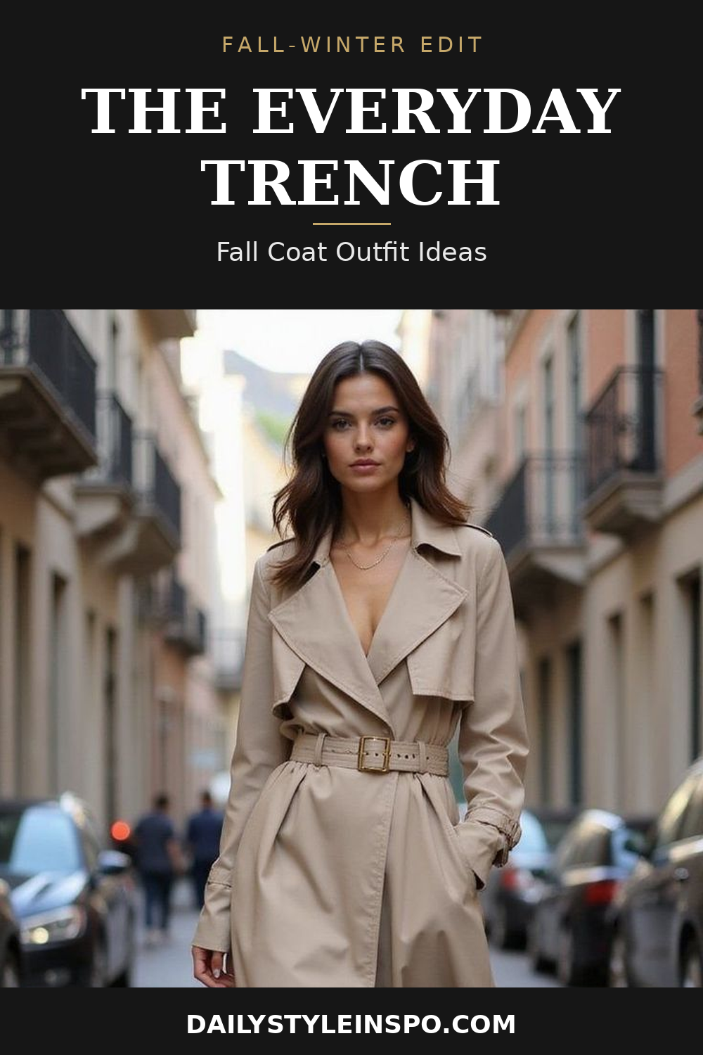 Wool coat winter outfit — everyday cozy chic trench style